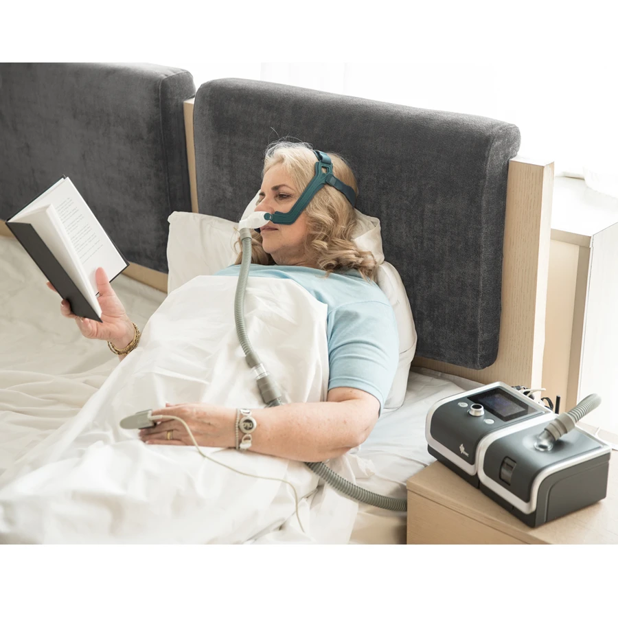 BMC CPAP Machine E-20C with NM4 SML Full Size Nasal Mask Treatment Sleep Apnea Anti Snoring COPD Ventilator With 8GB Memory Card