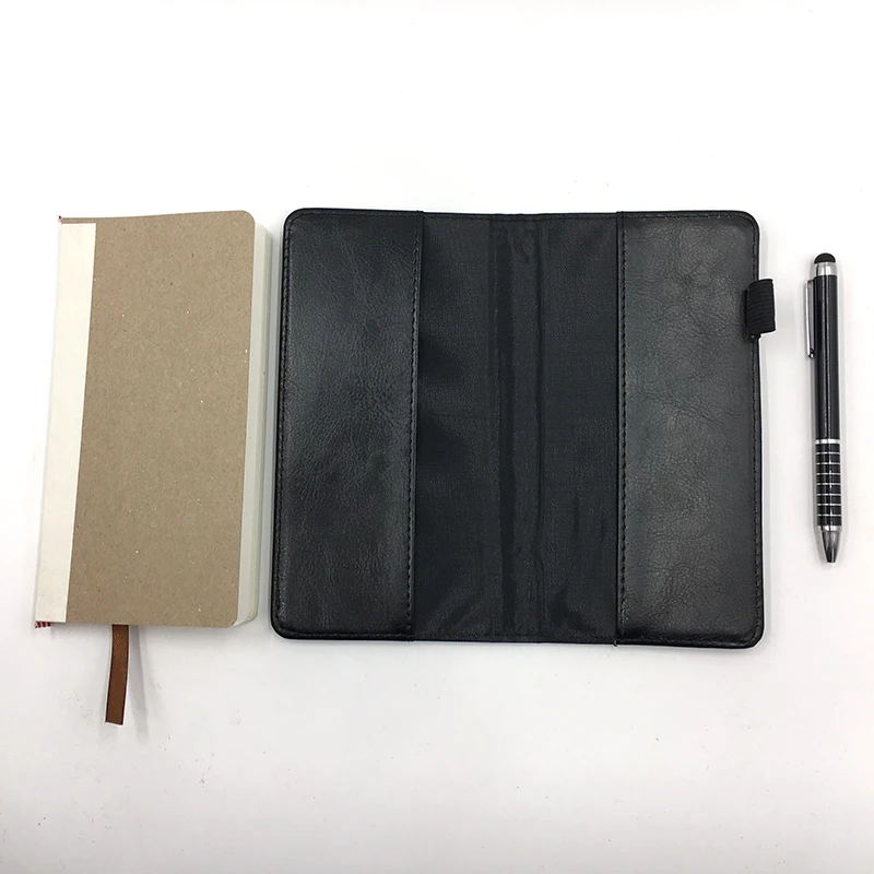 A6 Pocket Leather Notebook Agenda 2024 Day Weekly Planner Self filled Date Small Note Book With Pen Student Office Stationery