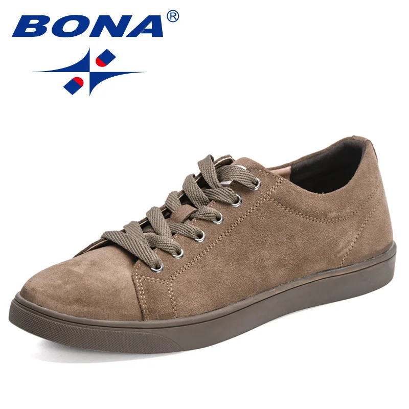 BONA 2022 New Designers Classics Casual Shoes Men Suede Breathable Outdoor Light Sneakers Man Skateborading Footwear Mansculino