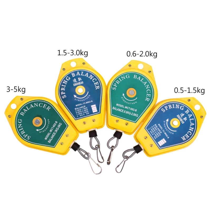 Imagem -02 - Mola Retrátil Balanceador Chave de Fenda Pendurado Chave Torque Gancho Aço Fio Corda Ferramenta Medição Titular Ergonômico Bal