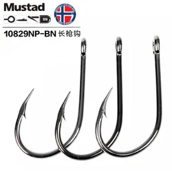 Mustad Hooks for Sea Fishing 10829# Jig Hook Baits Herring Sturgeon Fishing Hooks Ocean Anzuelos Pesca Acesory 1 Pack/lot Anzol