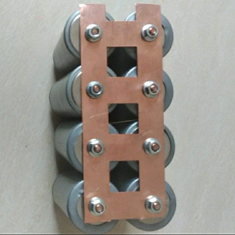 5M 2P 32650 Lifepo4 Lithium Battery Connection Copper Strip Assembly Punching Copper Connecting Piece 0.2x32.5mm 0.2x34.5mm