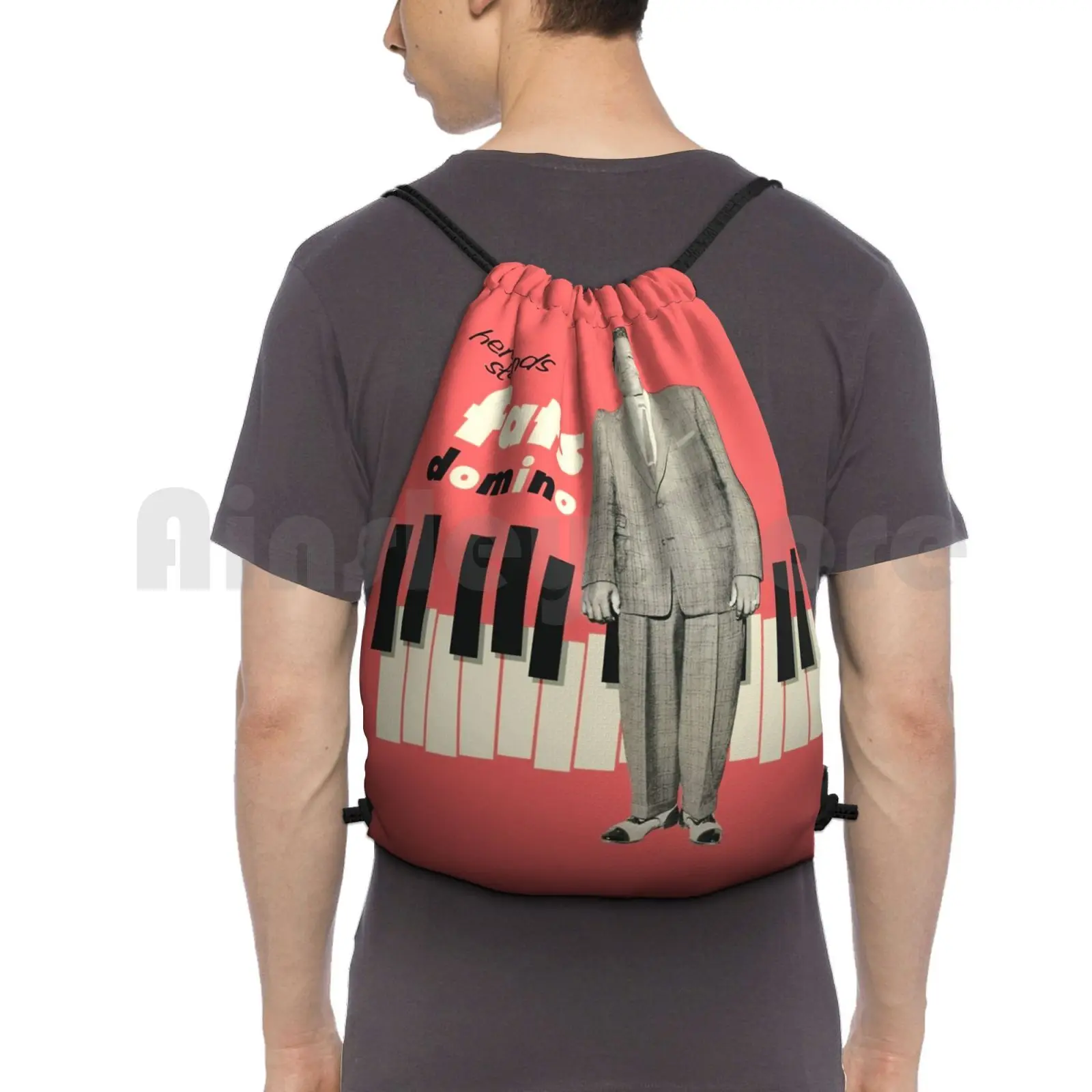 

Here Stands Fats Domino Backpack Drawstring Bag Riding Climbing Gym Bag Skinhead Skinhead Reggae Skinhead Pride Girl Rudeboy