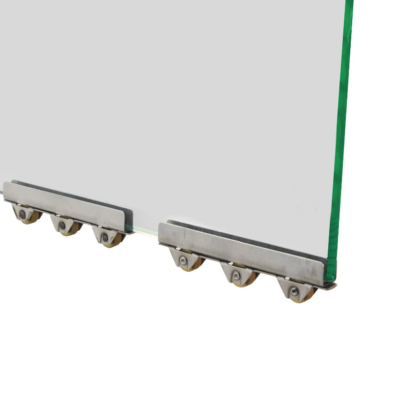 8Mm Glazen Schuifdeur Roller Klem Rvs Wiel Katrol Rollers Voor Badkamer Deur Shop Wijn Kast