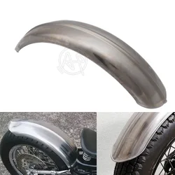1pcs Motorcycle Old School Silver Steel Ribbed 5