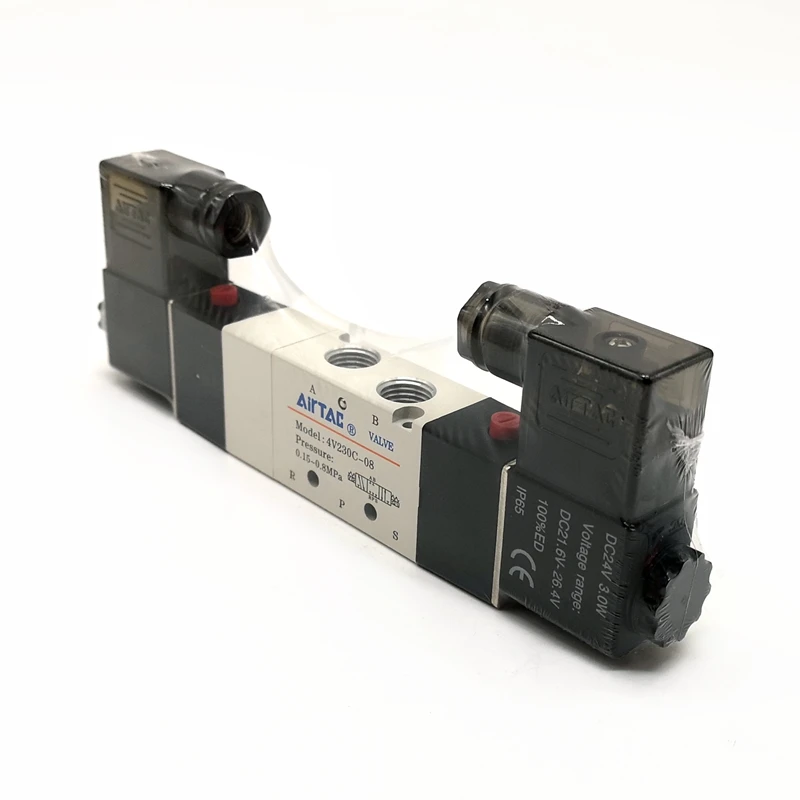 

AirTAC Solenoid Valve 4V230C-08 3/5 Way 1/4'' Thread Size Pneumatic Solenoid Valve