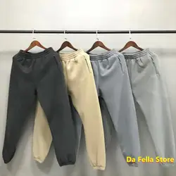 Kanye West-pantalones de chándal para hombre y mujer, Pantalón de algodón de terciopelo, con cremallera y bolsillo, temporada 6, 20FW