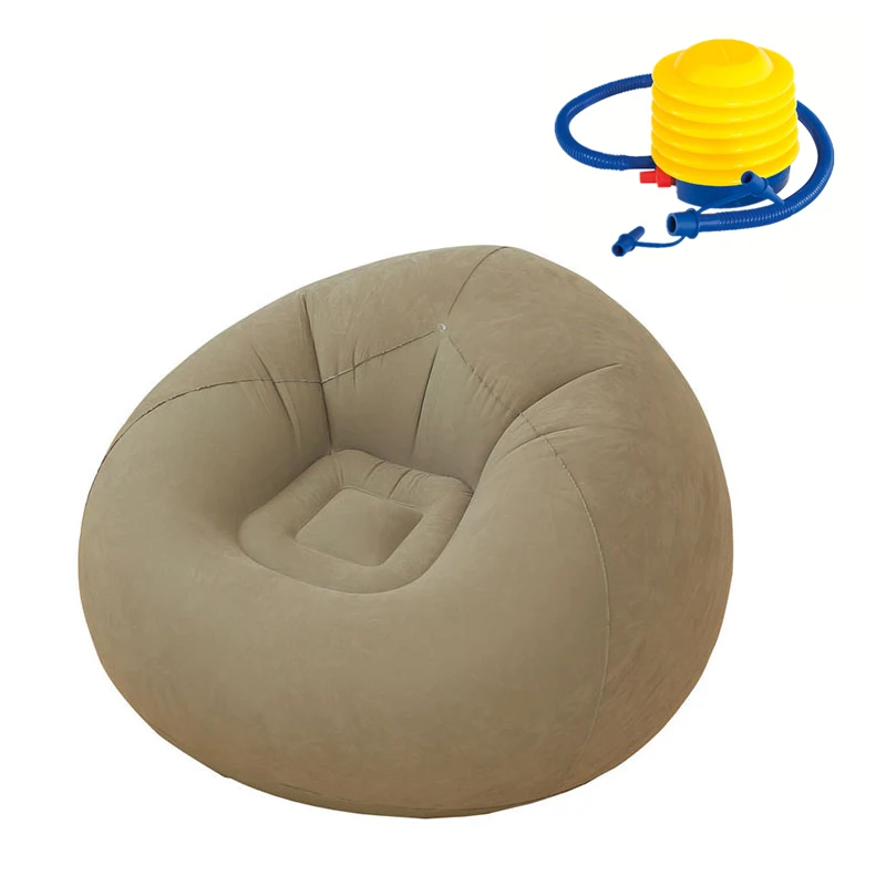 Pouf Puff Couch Tatami Living Room Camping Outdoor Furniture Large Lazy Inflatable PVC Bean Bag Sofas with Inflator