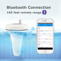 INKBIRD IBS-P01B Waterproof Digital Bluetooth Connected Floating Pool Thermometer for Hot Spring,Swimming Pool, Bath Water