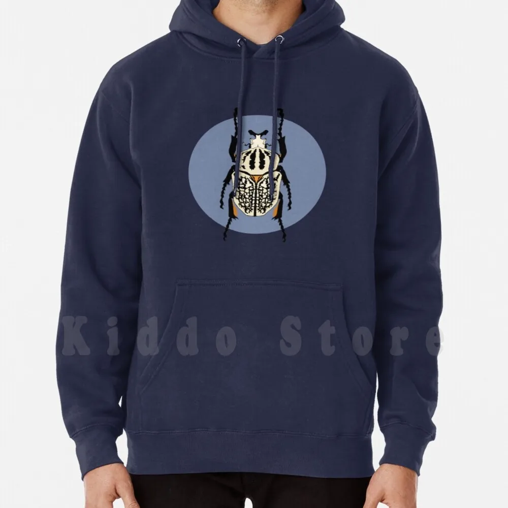 Goliath Beetle Hoodies Long Sleeve Bug Beetle Insect Scarab Goliath Beetle Entomology Science Black And White