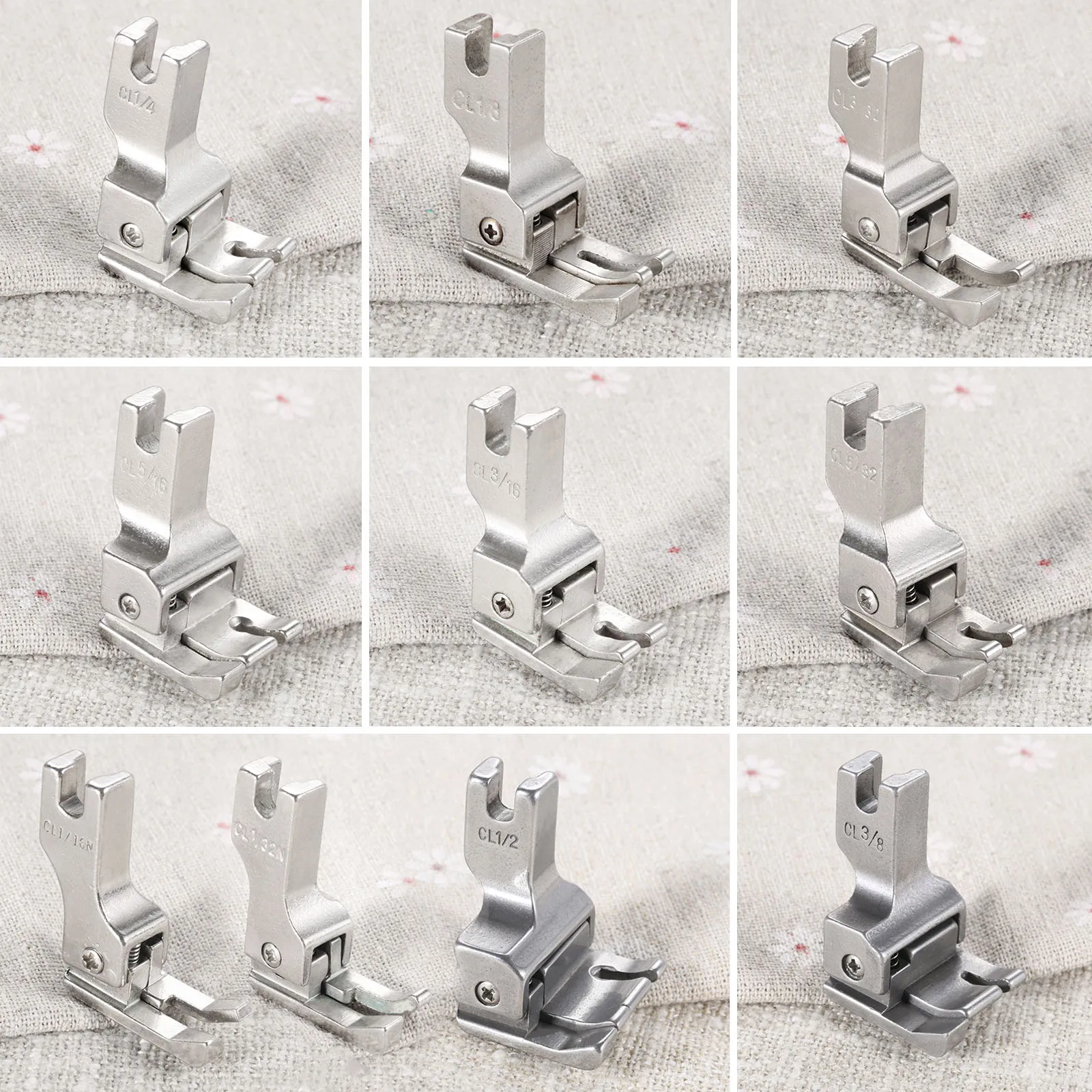 1pc Compensating presser high/low foot Single Needle Industrial Sewing machine lockstitch 0.8mm-1.2mm  CL 1/32N-1/2 JUKI DDL