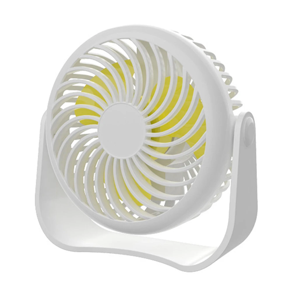 Мини-вентилятор с USB, вращающийся на 360 градусов, 3 скорости