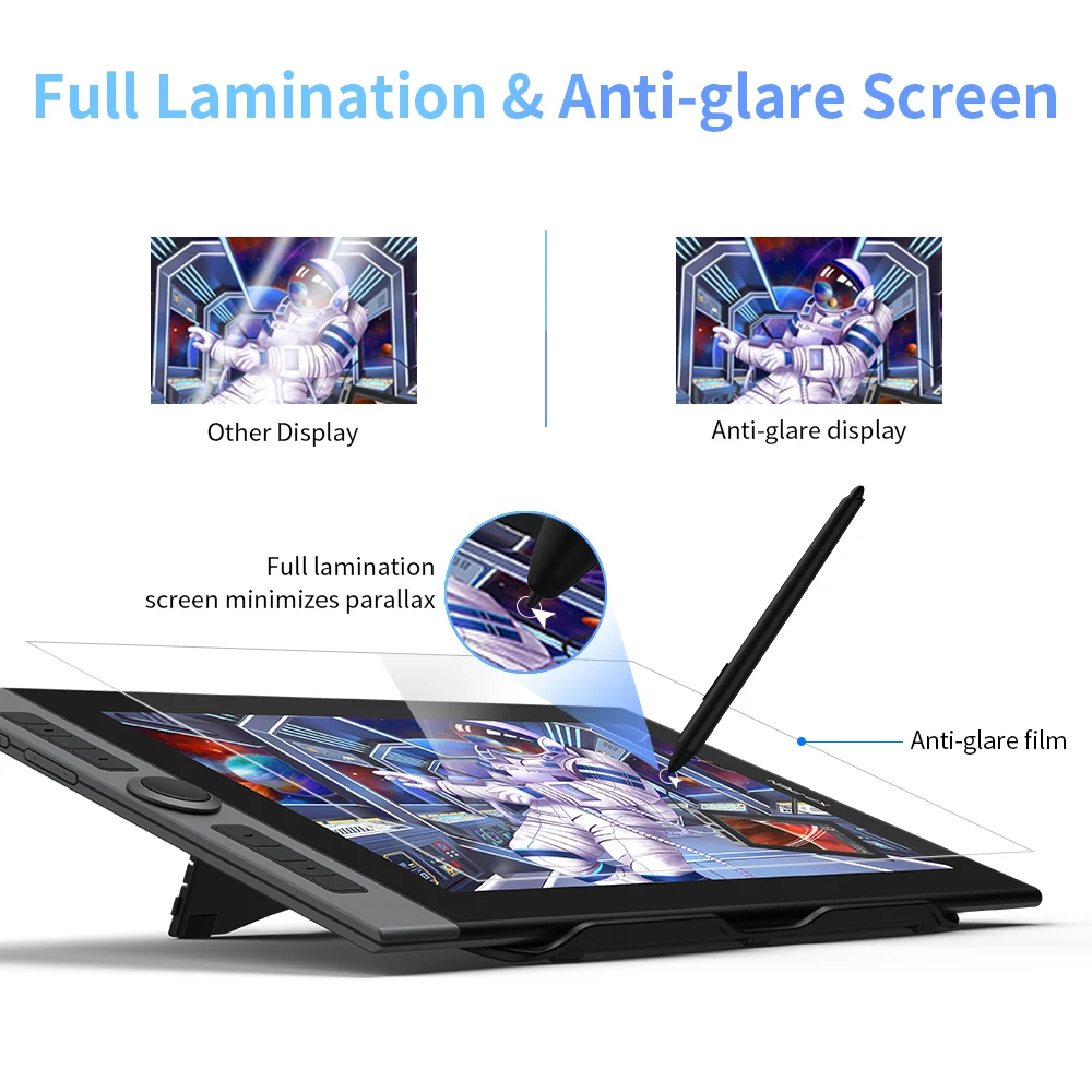 Imagem -05 - Xppen-artist Pro 16 Tablet Gráfico Monitor com x3 Smart Chip Pen Tablet Drawing Monitor 156 Polegadas 133 Rgb para Windows e Mac