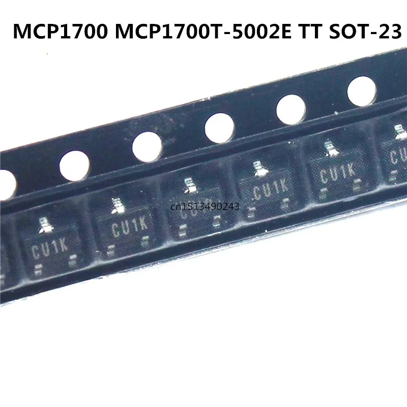 ใหม่20Pcs/MCP1700 MCP1700T-5002E TT SOT23 5V 5.0V