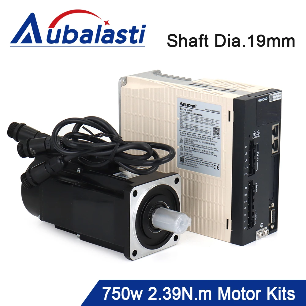 

Aubalasti WeiHong WSDA-750W Bus Type Servo Motor Driver Kits 2.39N.m 220V 5A Absolute Value With Brake for CNC Router