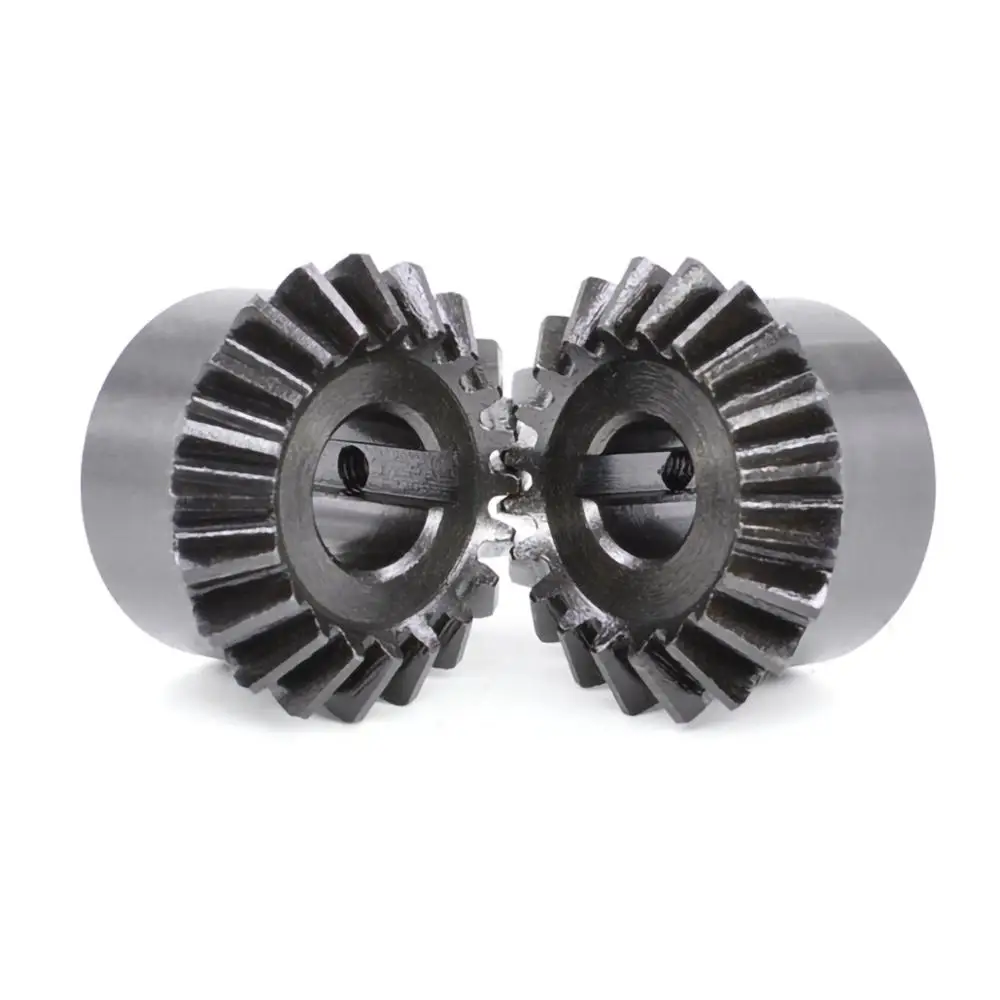 Engranaje cónico de 1 piezas, módulo único 1,5, 1:2, 15/30 dientes, 45 #, engranaje de transmisión mecánica de acero, diámetro de 5-15mm