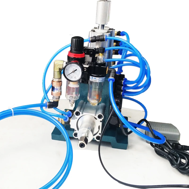 4F Vertical Pneumatic Wire Stripping Machine Automatic Air-Powered Cable Peeler for 4-6mm² Wire Skin Removal