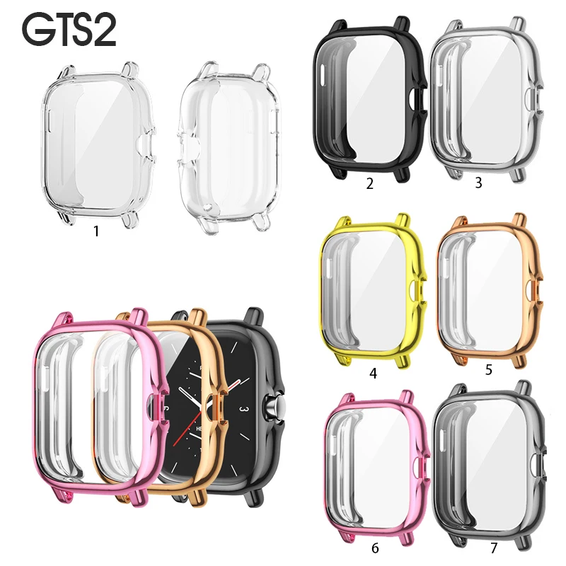 TPU Electroplated Case Cover Protective For Huami Amazfit GTS 2e gts2 Bumper protector