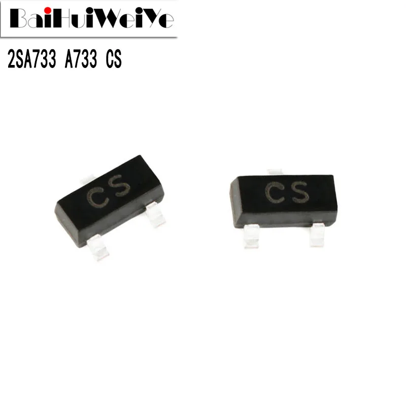 100PCS/LOT 2SA733 A733 733 SOT23 CS SOT-23 SOT SMD Transistor New Original Good Quality Chipset