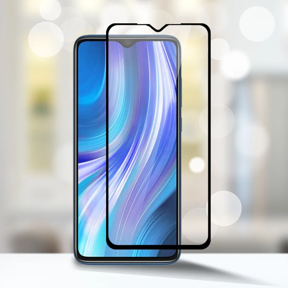 Tempered Glass For Xiaomi Redmi Note 8 2021 Full Screen Protector For Redmi 8A Note8 Glass + Camera Lens Soft Protective Film