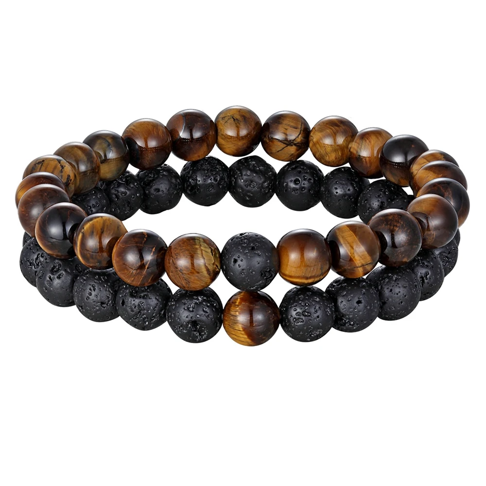 Various Combination Styles Beaded Bracelets for Couples, DIY Gift Box
