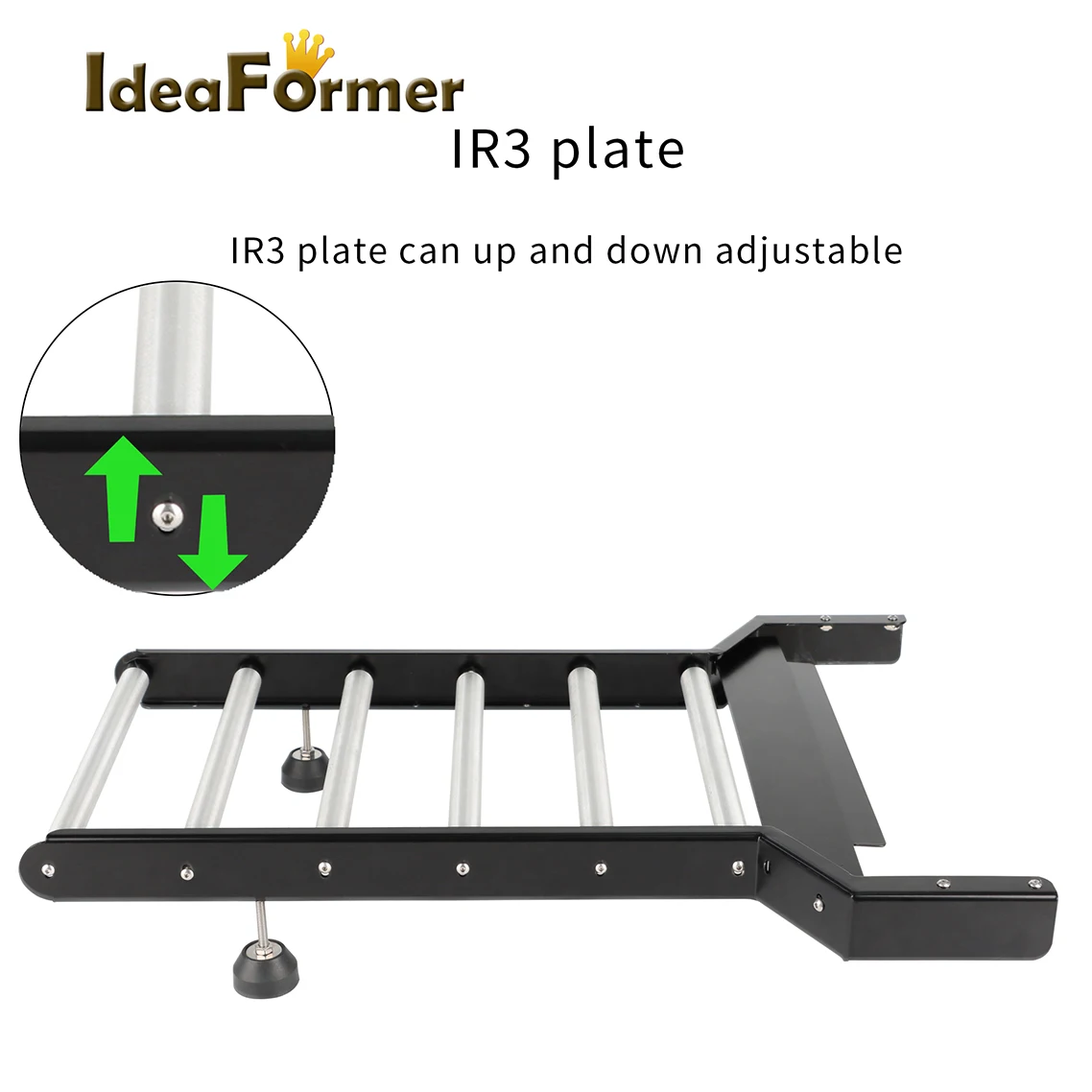 Imagem -03 - Ideaformer Ir3 & Ir3 v1 Placa de Rolo de Metal Estendida para Ir3 & Ir3 v1 Impressora 3d