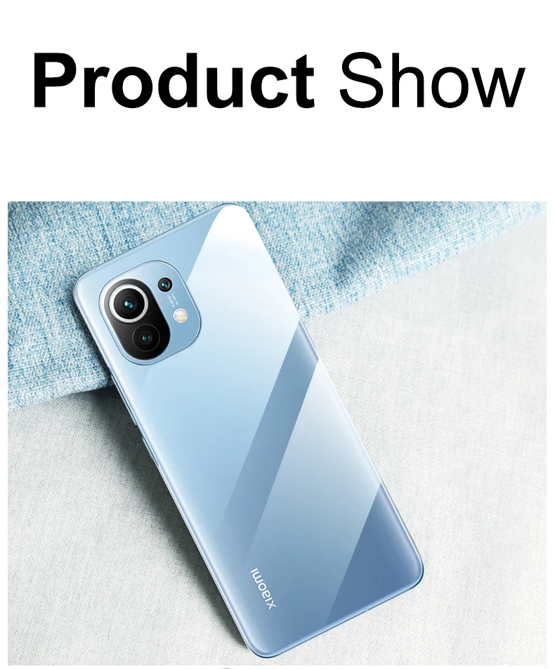 Ultradünne, klare Hülle für Xiaomi 11 Lite 5G NE, transparentes TPU-Silikon, weiches Mi Xiaomi 11 Lite Xiaomi 11 Lite 4G-Abdeckung – Detail 10