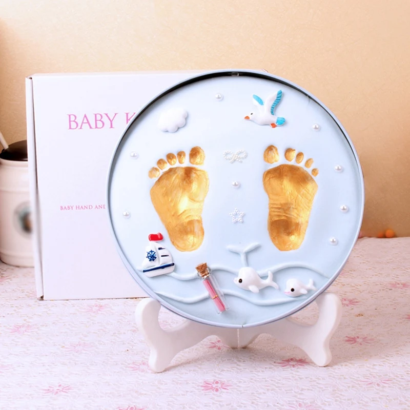 Baby Hand Print and Foot Print Mold Set, DIY Souvenirs, Hundred Days Gift