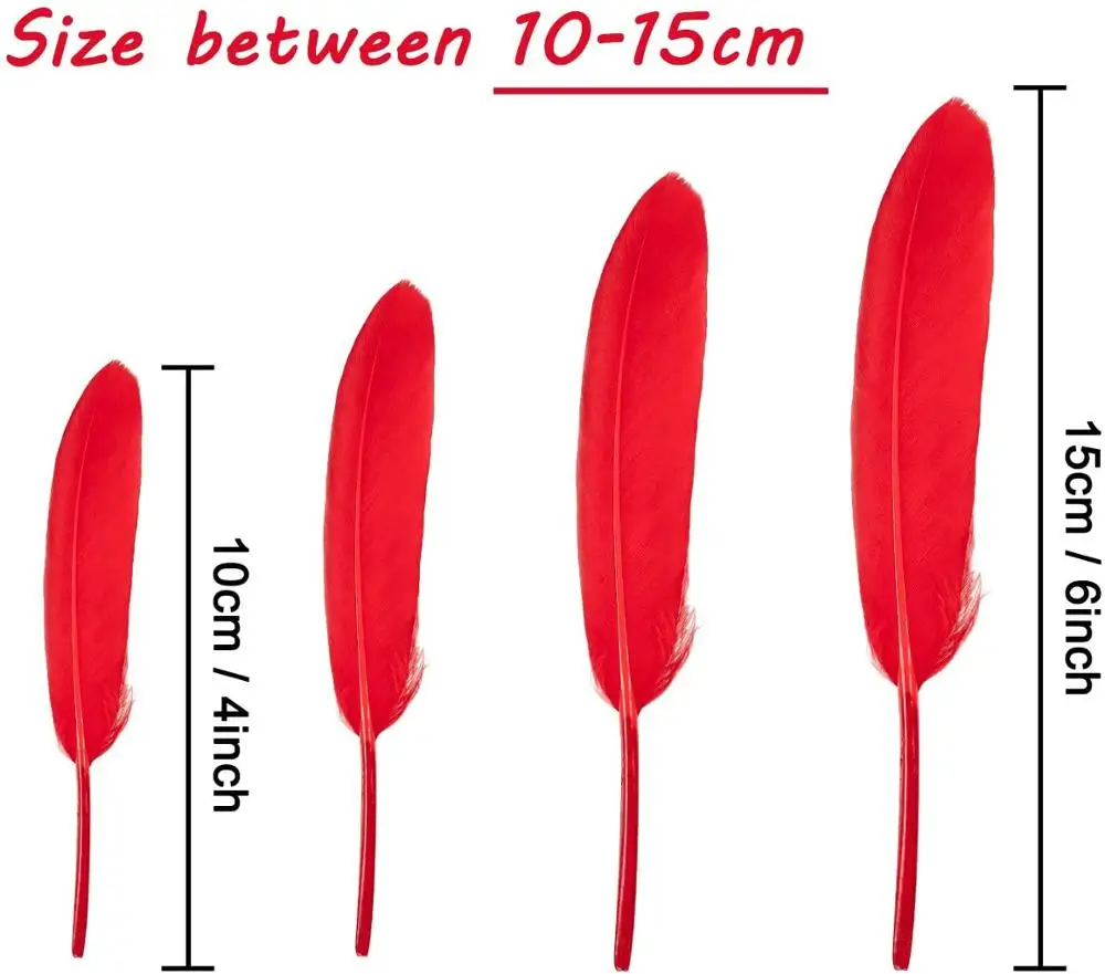 10-15CM Natural Goose Feathers for Crafts 50pcs  Jewelry Accessories Decoration Dyed Plumes Mint green Decor Wholesale