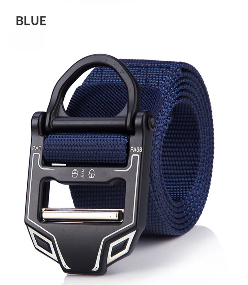 Gürtel für Herren, Metallschnalle, taktische Gürtel, Jeans, Sportgurt, Segeltuch, D-Ring, Taillengürtel gürtel jeans gürtel herren gürtel damen belt ремень gürtel für männer männer geschenk ремень женский ремень мужско – Detail 2