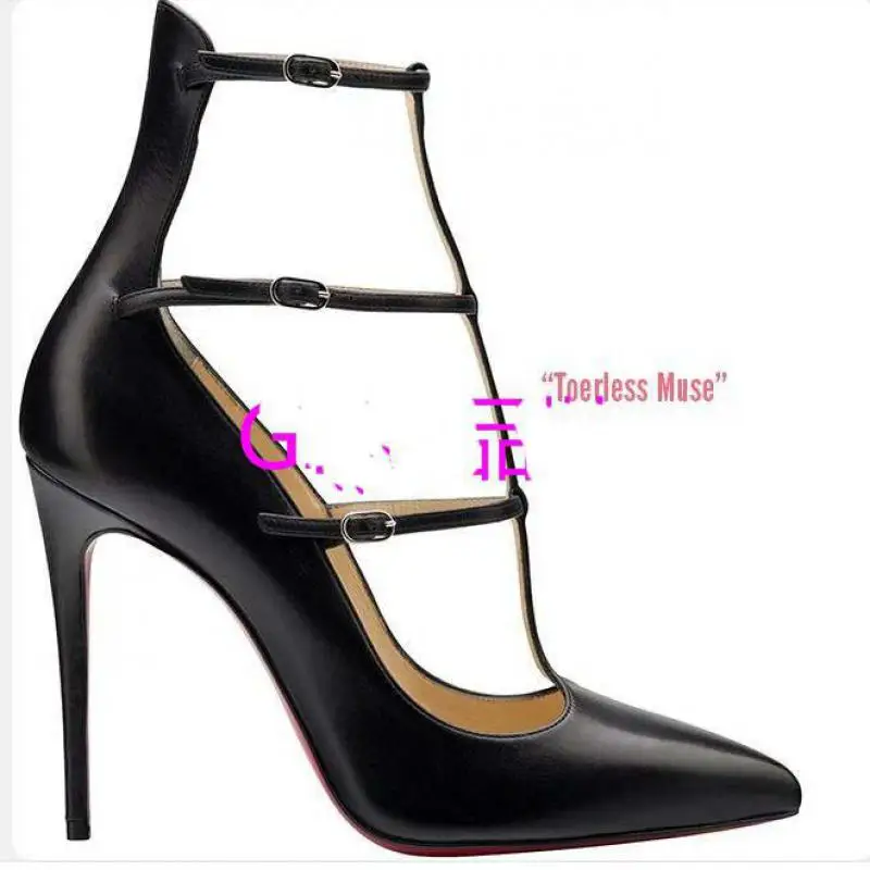 New Brand Women\'s Pumps Heels Stiletto Pure Color T-shaped Pointed High Heels Pumps Red Suede Party Wedding Shoe Sexy Sandals