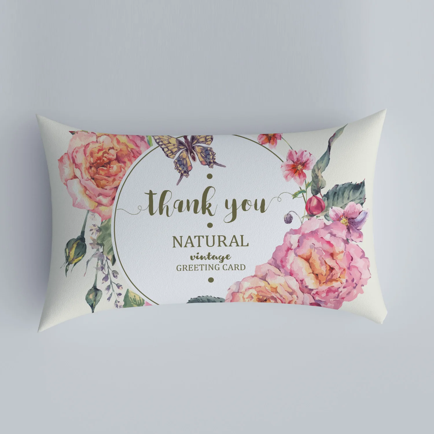 American country flower pattern sofa bedside pillow cover modern simple casual waist pillow cushion cover pillow decoration home