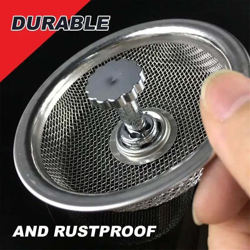 Stainless Steel Kitchen Sink Strainer Plug Water Basin Sink Drain Filter Basket Draine Accessories Floor Drain Mesh Sink Tool