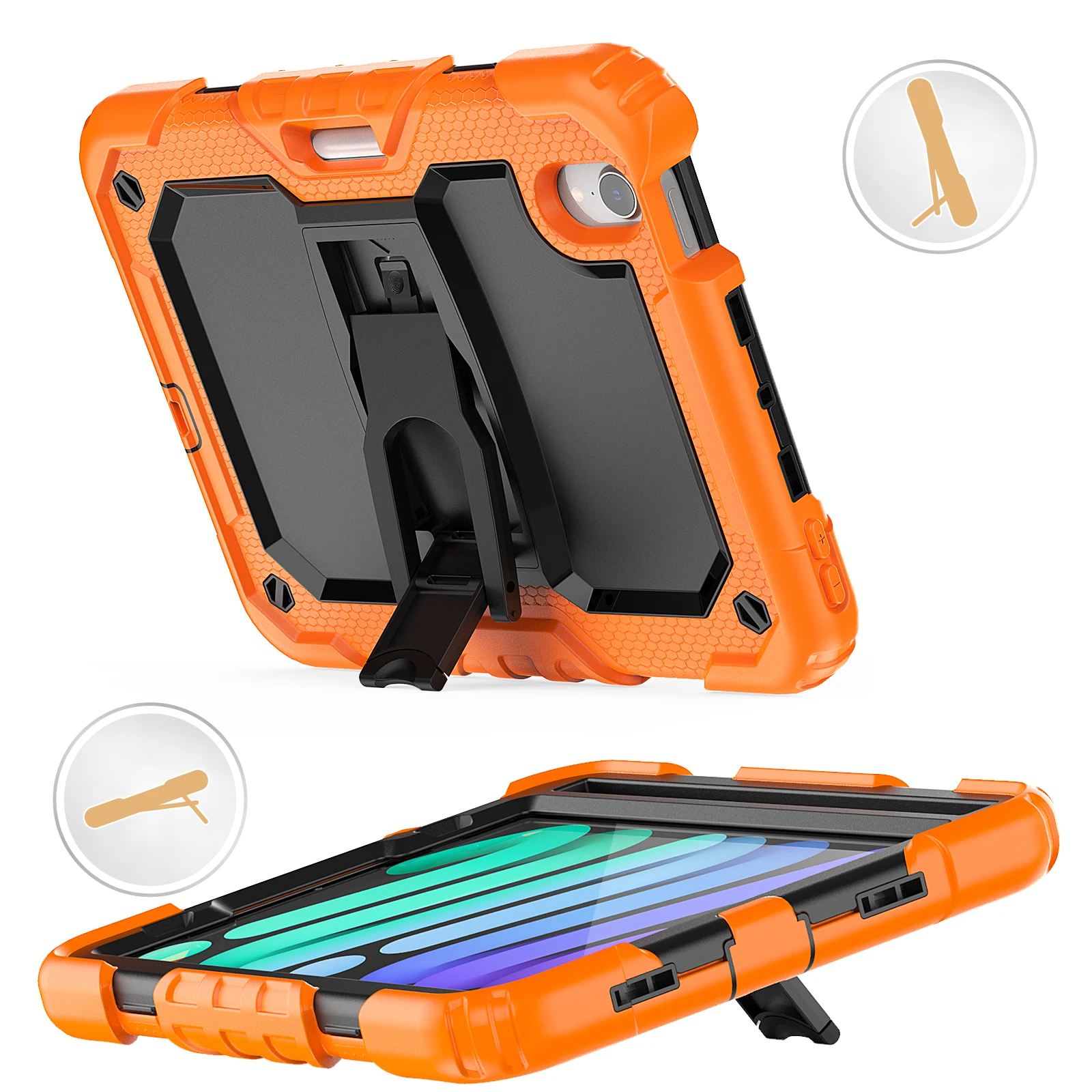 Shockproof Tablet Case For iPad Mini 6 8.3inch 2021 Cover Anti-fall Protective Rugged Duty Tablet Case For iPad Mini 6 8.3" Case