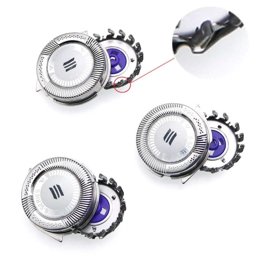 Cabezal de repuesto para afeitadora Philips Norelco HQ8 PT860 PT870 AT890 HQ7760 HQ8875 HQ7320 HQ7890 HQ8445 HQ8825, nuevo, 3 unidades