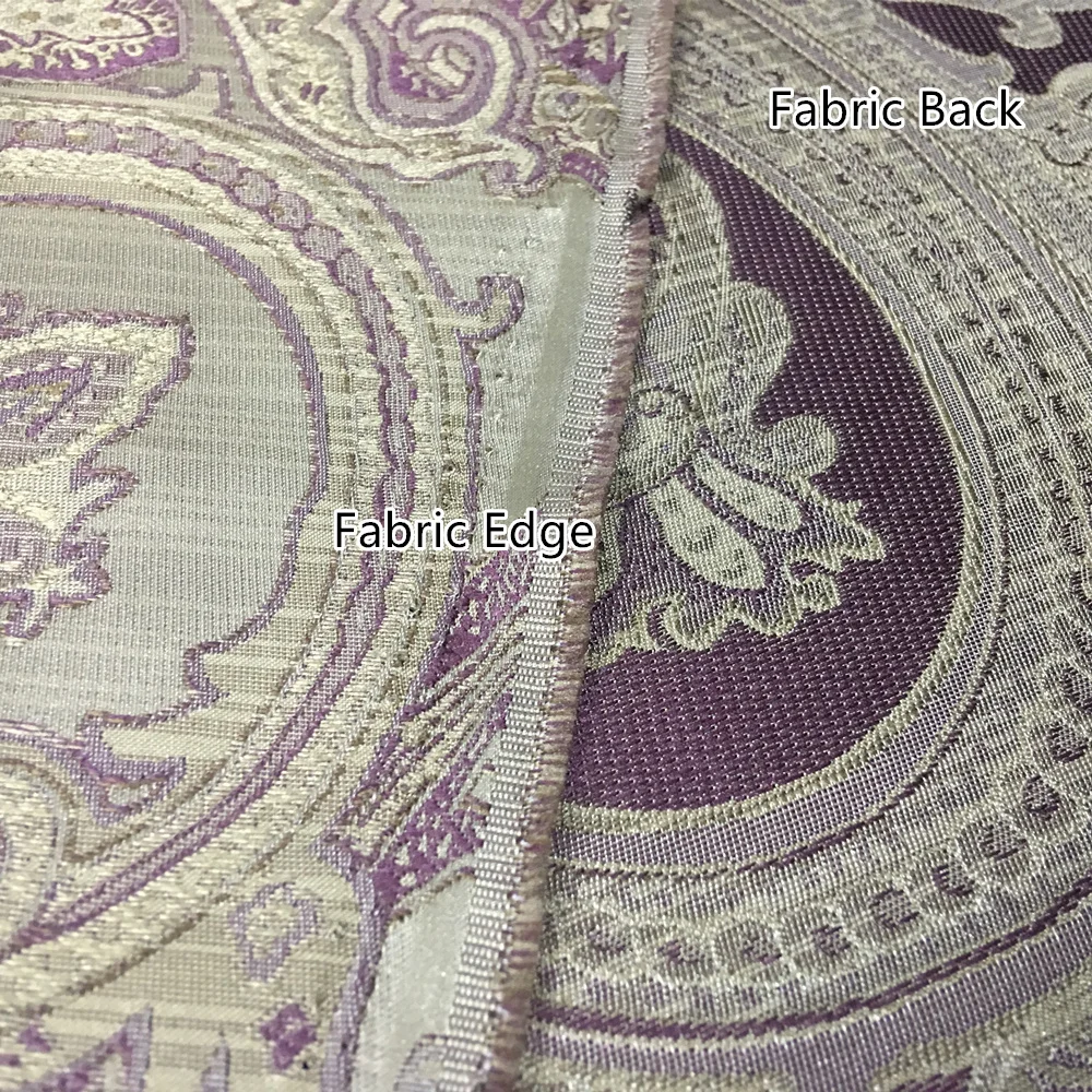 Vintage Paisley Jacquard tessuto marrone viola tappezzeria divano panno mobili biancheria da letto interno poltrona tessuto 140cm confezione da 1