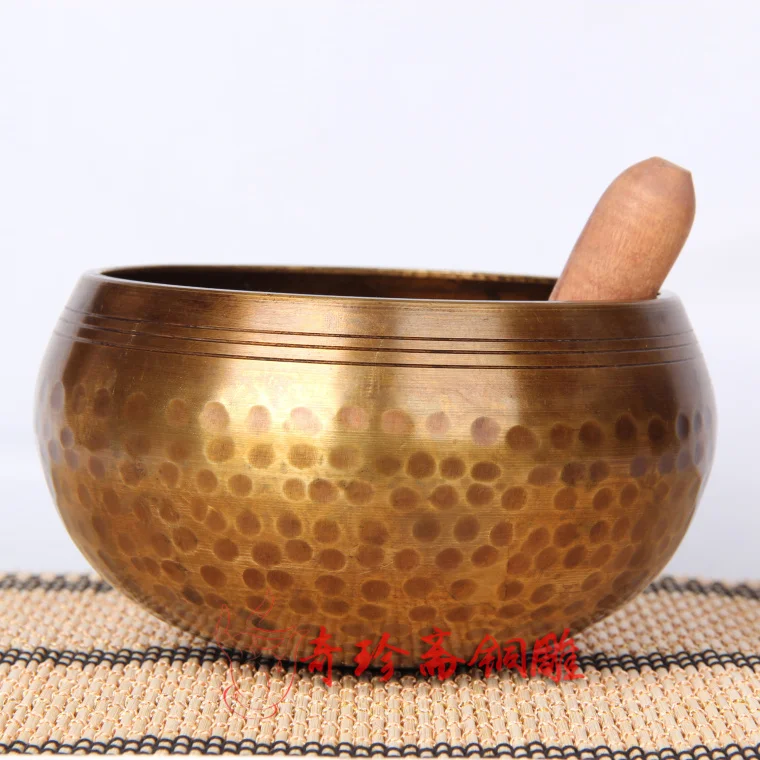 

Rare Zhai imported brass copper after of new alms bowl spots large 16CM