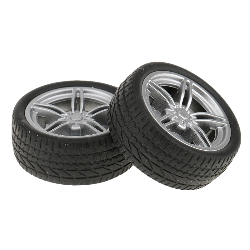 2pcs 40mm Simulation Rubber Wheel Tire Wheel Toy Model DIY RC Spare Parts 35 Remote Control Toys RC Car Parts Accessory