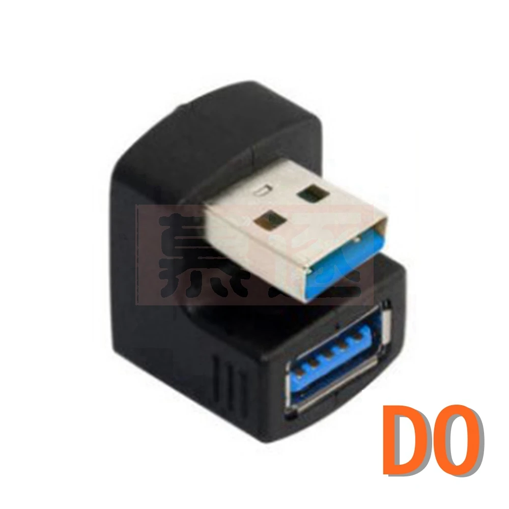 5Gbps Up & Down 180 Degree Angled USB 3.0 USB2.0 Adapter A Male to Female Extension Connector Work for LTE adapter to power bank