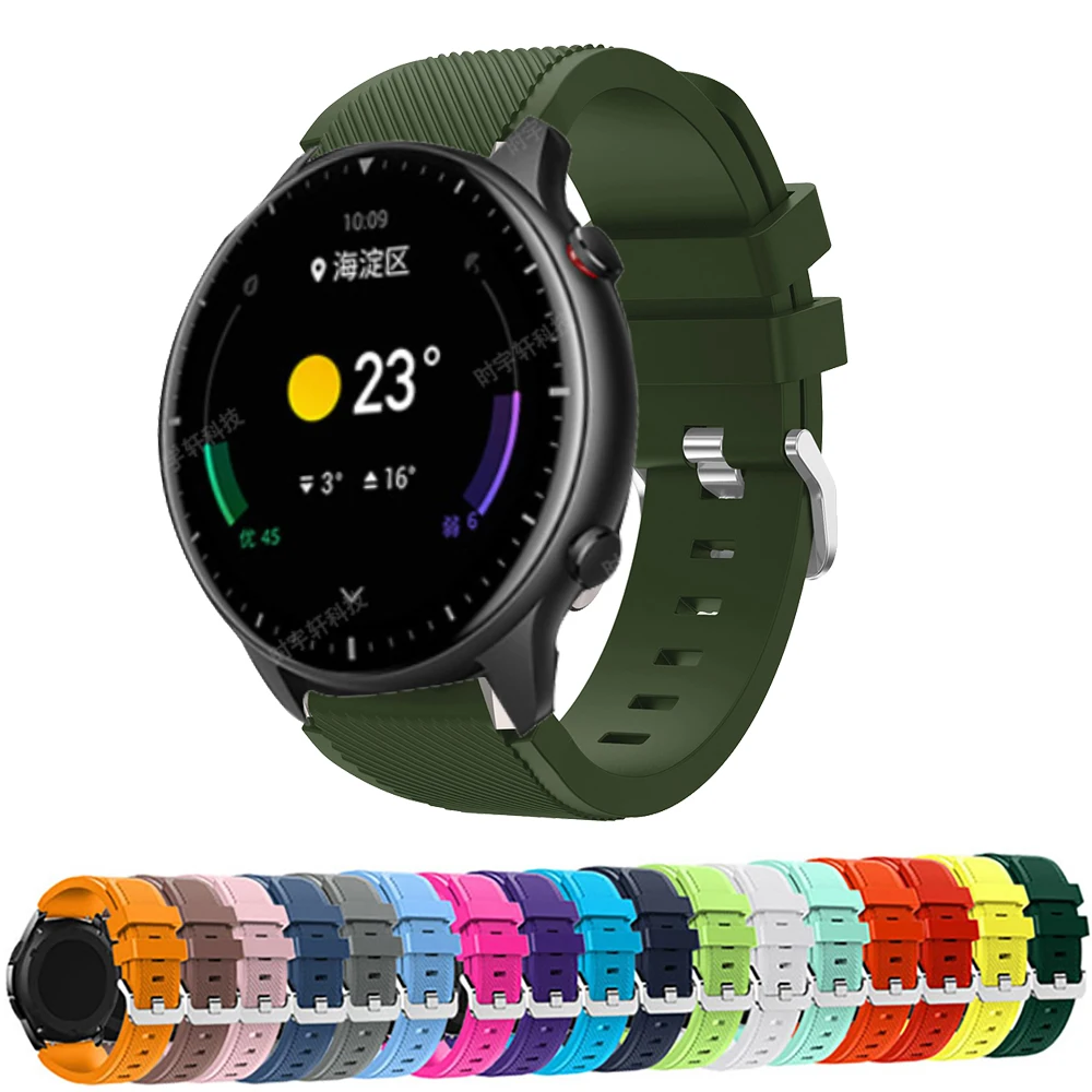 For Gtr2 Watchband Silicone Strap for Xiaomi Huami Amazfit gtr 2/47mm Bracelet Band 22mm Sport Wristband Correa for Stratos 3 2