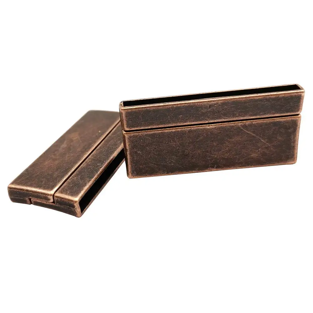 Aaazee Big Size Magnetic Clasps 40x3mm Hole Strong Magnet Curved Face