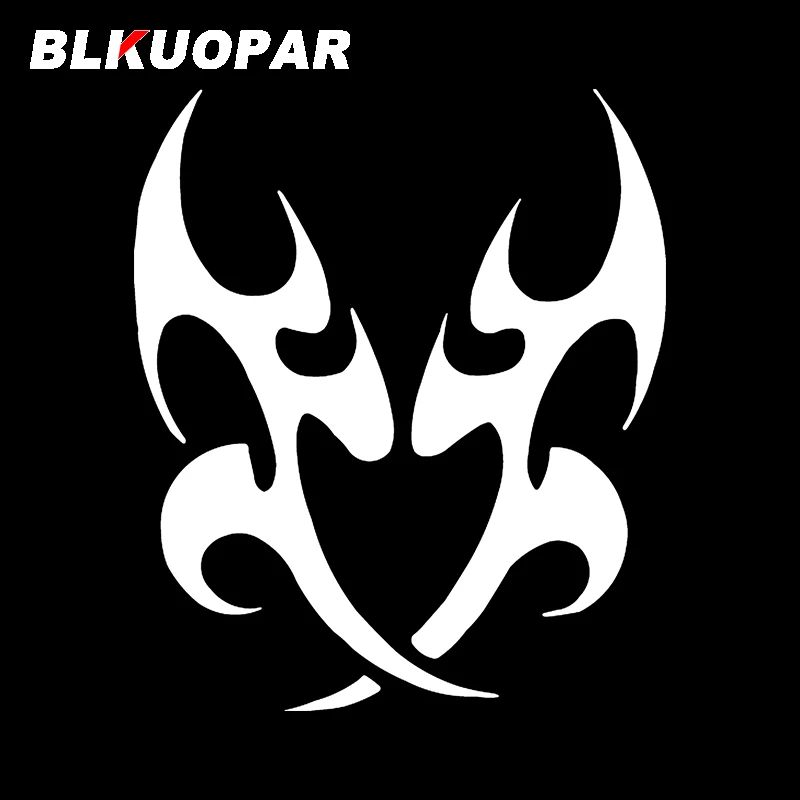 BLKUOPAR for Tribal Flame Car Stickers Waterproof Fashionable Decals Scratch-Proof Refrigerator Motorcycle Decor Car Goods