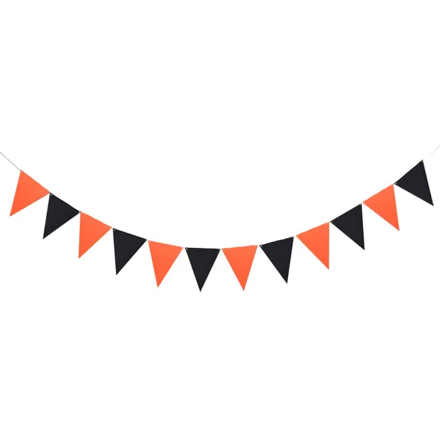 Semicircle Triangle Fabric Bunting Pennant Flags Christmas Halloween Banner Garland Vintage Baby Birthday Party Festival Decor