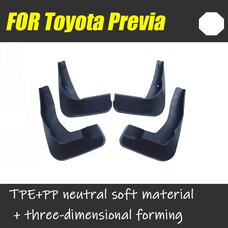 Mud flaps For Toyota Previa xR50 Estima Tarago Mudguards Fenders Mud flap Splash Guard Fender car Accessories Front Rear 4 pcs