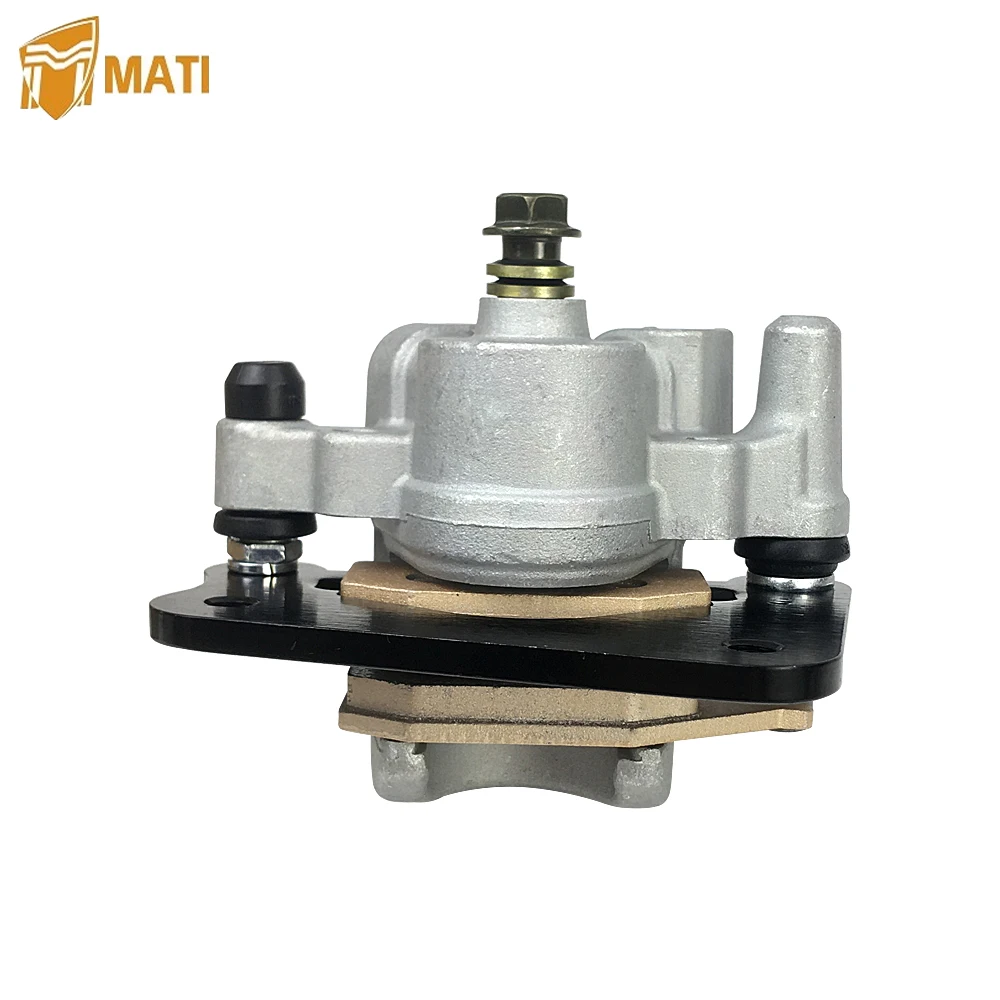 Mati Rear Brake Caliper for Yamaha Kodiak 400 450 Grizzly 400 450 YFM400 YFM450 4WD 1D9-2580V-02-00 1P1-2580V-00-00 with Pads