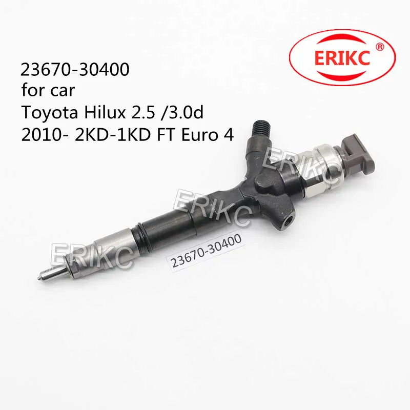 ERIKC 2367030400 Auto Accessory Injectors 23670-30400 for Toyota Hilux 2.5 /3.0d 2010- 2KD-1KD FT Euro 4