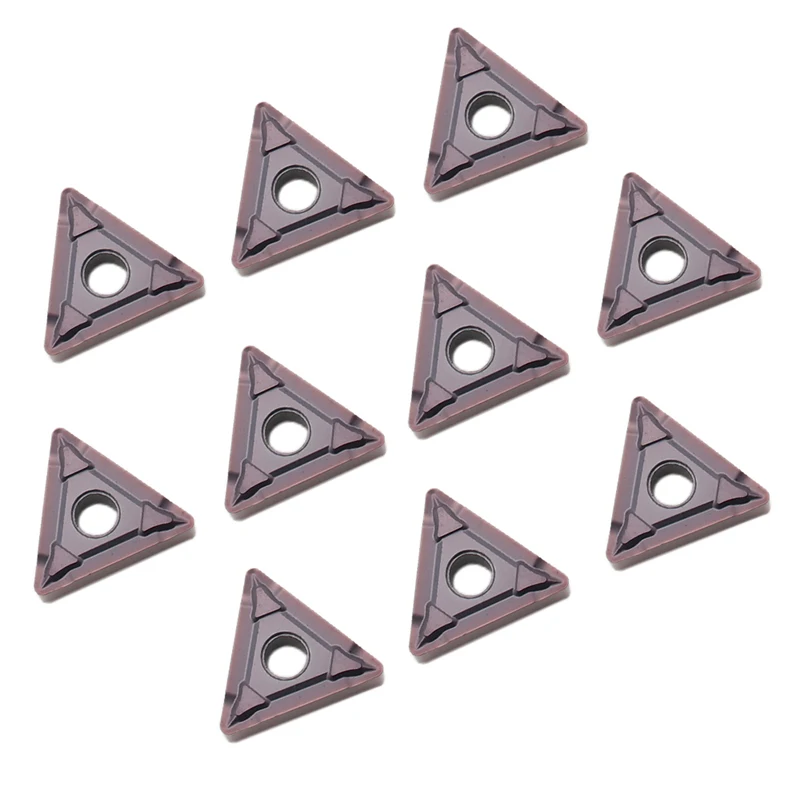 Ferramentas de torno externo de alta qualidade, ferramentas de torno cnc tnmg160408 bf mp1125, inserção de carboneto bf 160408 para aço inoxidável, com 10 peças