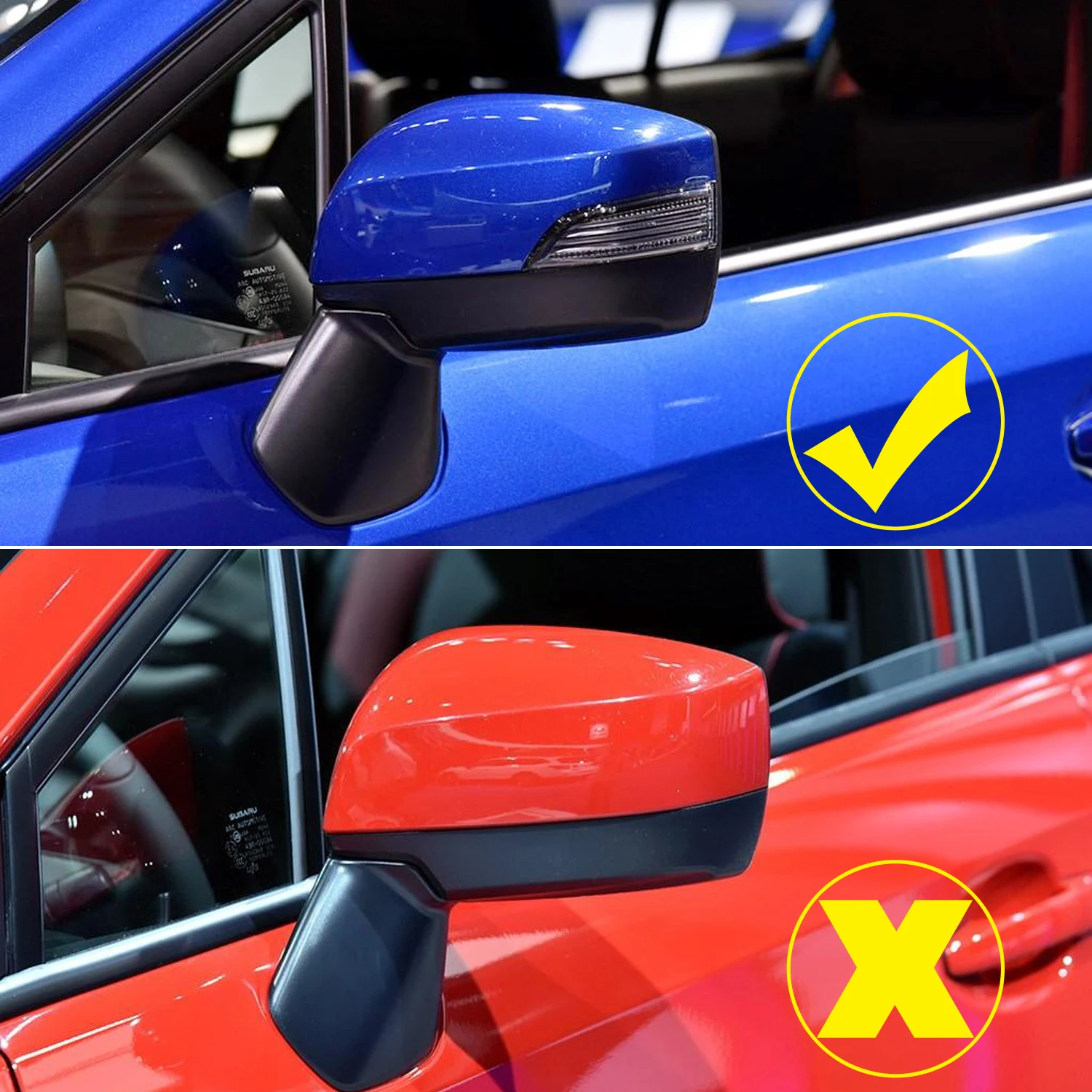 For Subaru WRX STi 2015-2020 2021 Car Accessories ABS Carbon Door Rear view Side Mirror Cover 2pcs For Subaru Levorg 2015-2019