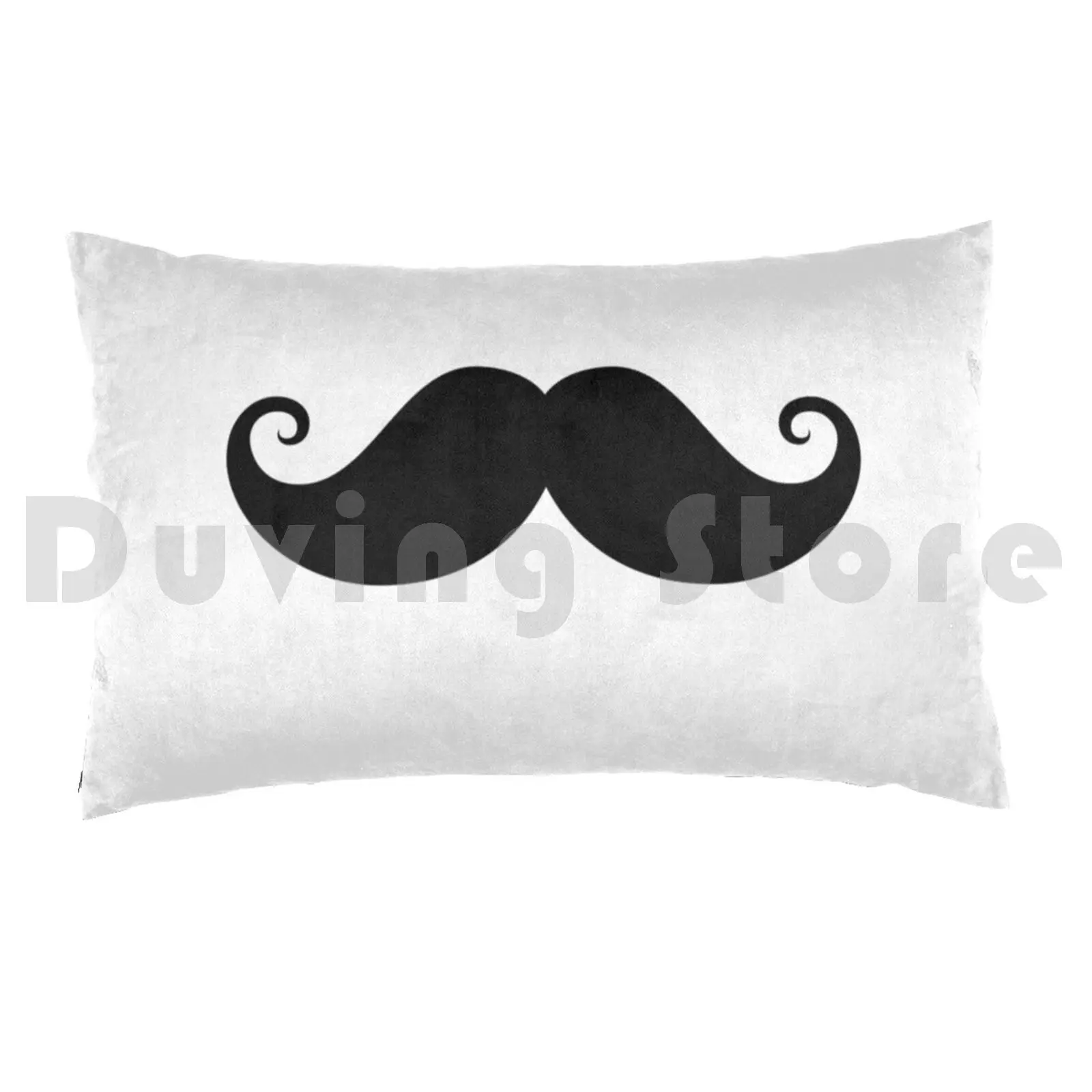 Black Handlebar Mustache Pillow Case Printed 50x75 Funny Mustache Moustache Stache Mustaches Moustaches