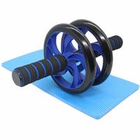 Ab Roller Wheel for Abdominal Exercise, Classic Dual Wheel with Foam Handles, Includes Extra Thick Knee Pad